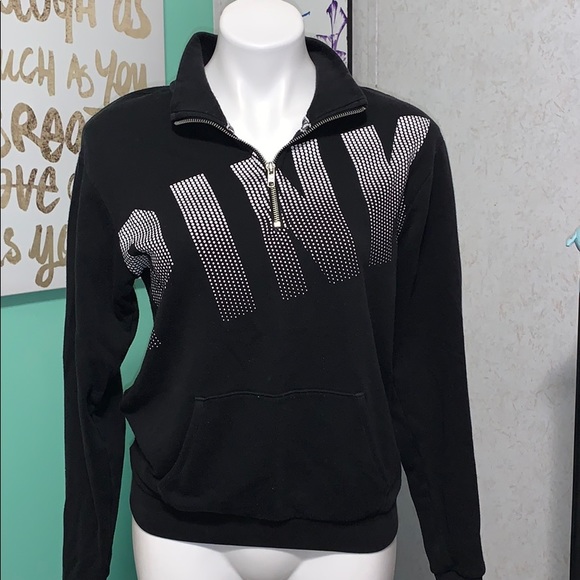 Pink Zip Up Sweatshirt - Picture 2 of 3